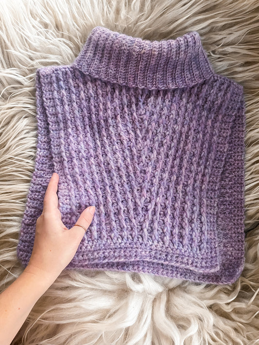 Crochet Pattern: Ridged Neck Warmer